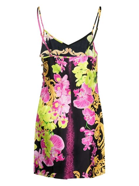 VERSACE - Baroque Silk Underwear Robe Versace