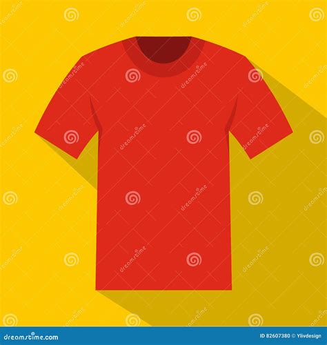 Icono De La Camiseta Estilo Plano Ilustraci N Del Vector Ilustraci N