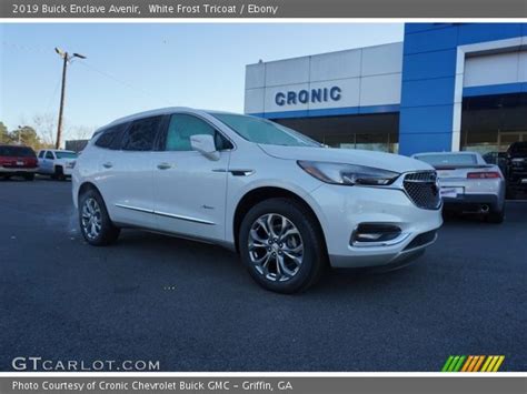 White Frost Tricoat Buick Enclave Avenir Ebony Interior