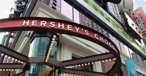 A Building With A Sign That Says Hersheys Choco Bar Photo Free Ny