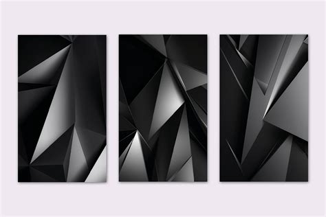 Black Geometric Background - Design Cuts