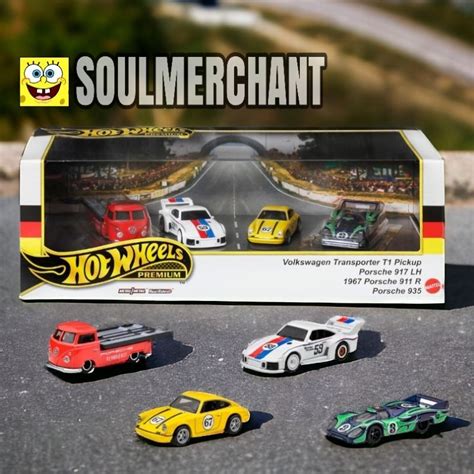 Hot Wheels Premium Diorama Porsche Box Set Volkswagen Transport T Porsche Porsche R