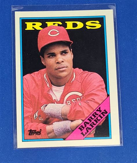 1988 Topps 102 Barry Larkin Cincinnati Reds HOF Baseball Card M EBay