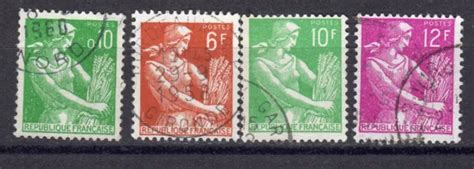 LOT DE 4 timbres oblitérés Moissonneuse lot 3 EUR 0 40 PicClick FR