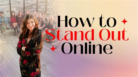 How to Stand out Online Masterclass