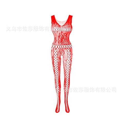 Generic One Piece Sexy Lingerie Suit Women S Free Open Crotch Temptation Stockings Transparent