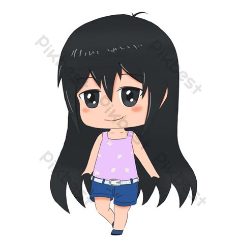 Cartoon Drawing Girl Avatar PNG Images | PSD Free Download - Pikbest