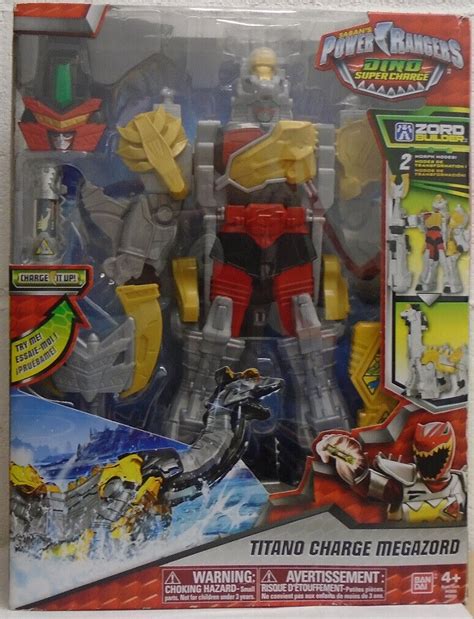 Power Rangers Dino SuperCharge Titano Charge Megazord Zord Builder