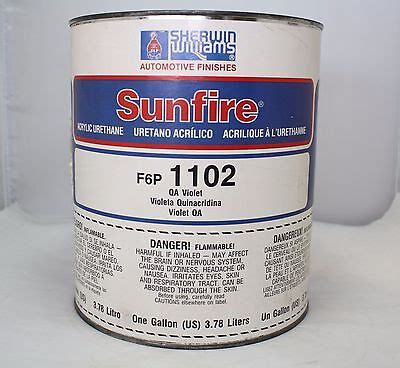 Sherwin Williams Sunfire Paint Mixing Toner F P Qu Violet Gallon Ebay