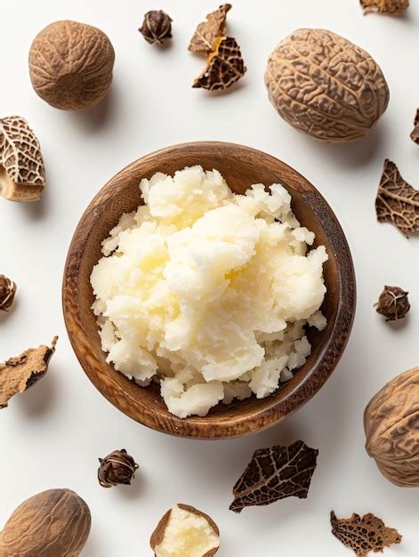 Premium Photo Shea Butter On A Blank Background