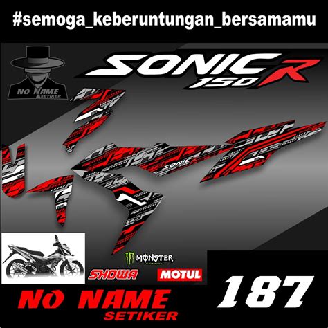 Jual Decal Tema Mandalika Racing Buat Motor Sonic 150 R Full Body 187