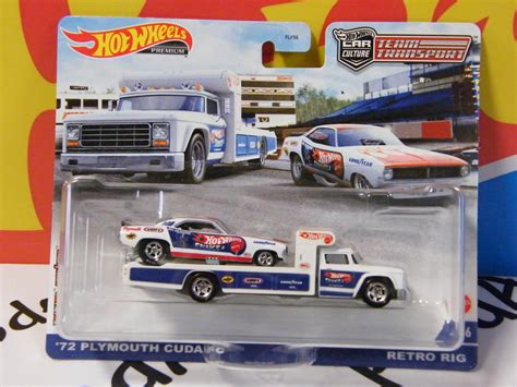Team Transport Plymouth Cuda Retro Big Hot Wheels Aukro
