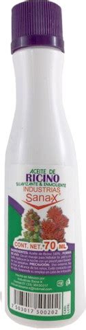 Medically Aceite De Ricino Sanax 70 Ml Farmacia A Domicilio