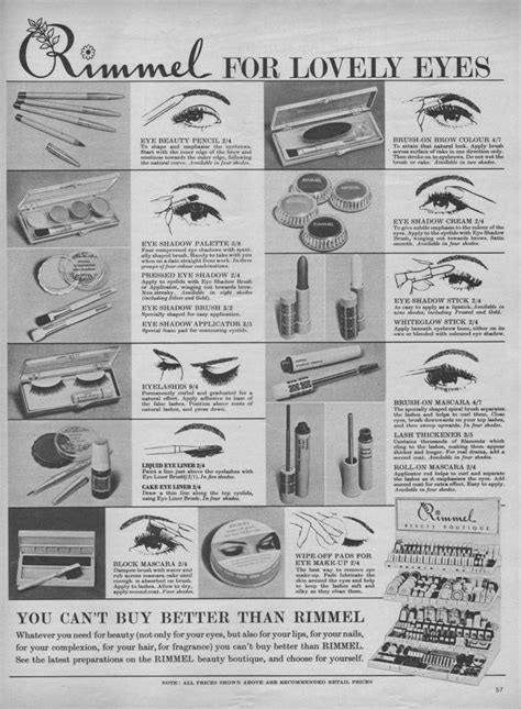 Rimmel 1968 Vintage Cosmetics Historical Makeup Rimmel