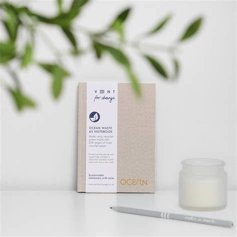 Notebook A5 Recycled Ocean Plastic - Sandy Yellow - VENT for Change