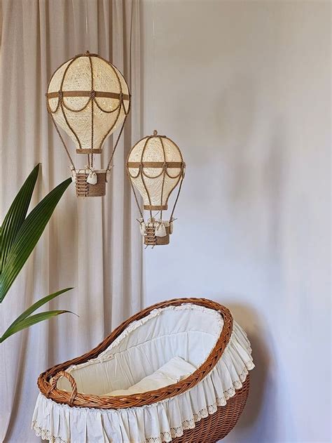 Set Of Two Hot Air Balloon Lamp Hot Air Balloon Night Ligh Air