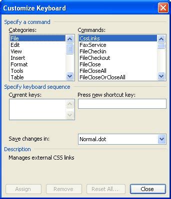 Defining a Shortcut for a Macro (Microsoft Word)