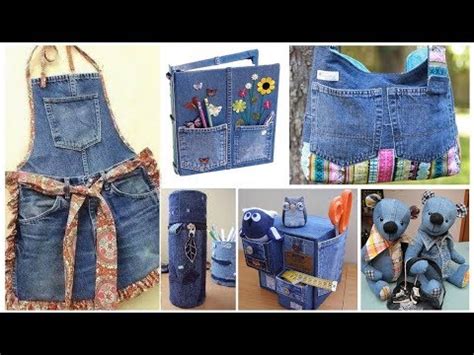 20 IDEAS PARA RECICLAR TUS JEANS Ronycreativa Manualidades YouTube