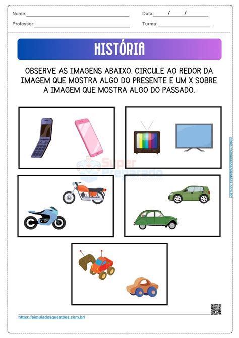 Atividades Sobre Objetos Antigos E Atuais 2 Ano