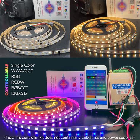 Addressable RGB RGBW RGBCCT WiFi Tuya Music LED Controller