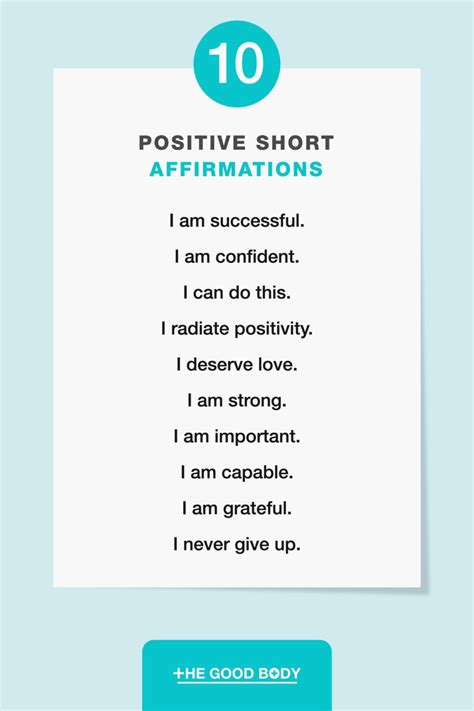 25 Short Positive Affirmations To Start Reciting Today