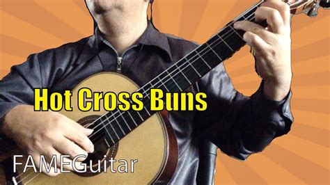 Hot Cross Buns Acoustic Guitar Classic Fingerstyle YouTube