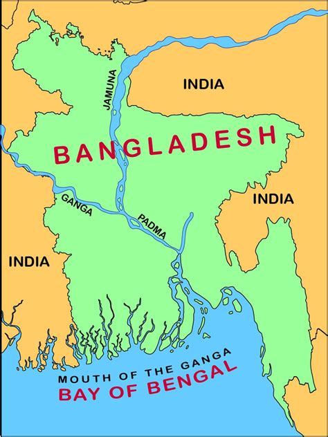 Map Of India Bangladesh Border - Map of world