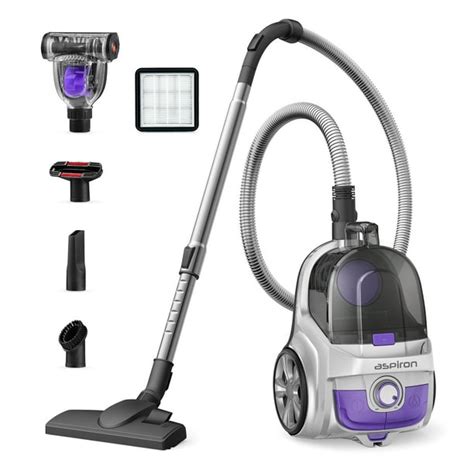 Aspiron Upgraded Canister Vacuum Cleaner 1200w Bagless Vacuum Cleaner 37qt Large Capacity