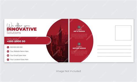 Premium Vector Creative Modern Corporate Business Postcard Design