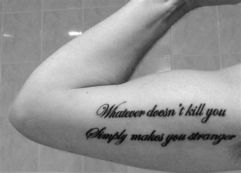 Whatever Doesnt Kill You Simply Makes You Stranger Which Is A Quote