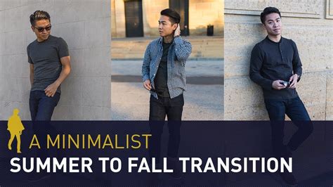 Summer To Fall Style Transition Mens Minimalist Fashion Lookbook