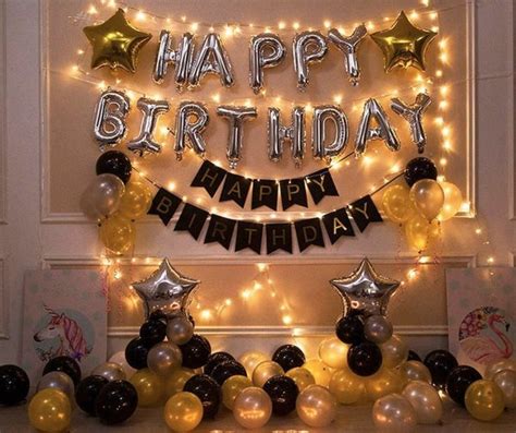 Jual Paket Dekorasi Ulang Tahun Happy Birthday Lampu Tambler Balon