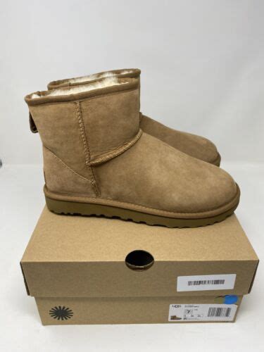 Ugg Women S Classic Mini Ii Boot Chestnut Brown Che Brand New