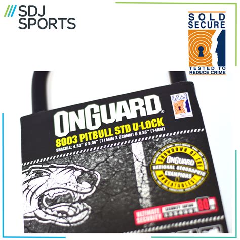 OnGuard Pitbull STD 8003 Bike U Lock - Sold Secure Gold 768661280031 | eBay