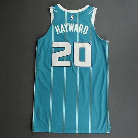 Gordon Hayward Charlotte Hornets Game Worn Icon Edition Jersey