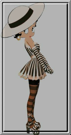 A Woman In Striped Dress And Hat On Roller Skates