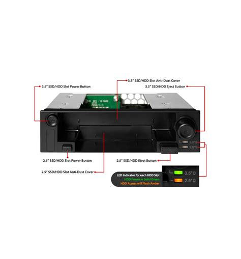 DuoSwap MB SP B Wewnętrzna stacja dokująca i SATA HDD SSD Hot Swap