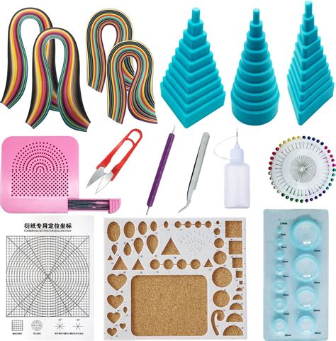 Woohome Kit De Papier Quilling Kit DOutils Et De Bandes De Papier