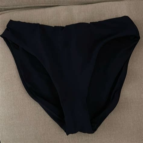 Robin Piccone Swim Robin Piccone Navy Bikini Bottom Never Worn Liner Still In Bottom Poshmark