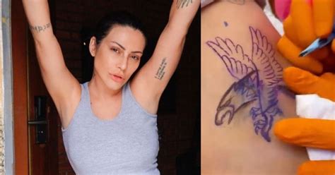 Cleo Exibe Coxas Torneadas Ao Mostrar Nova Tatuagem Nas Pernas Mais