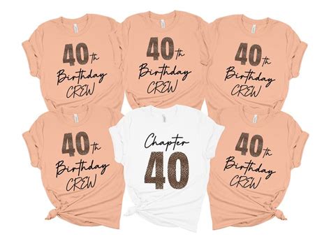 40th Birthday Shirt 40th Birthday Crew Shirt For Woman Leopard Print