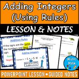 adding integers  rules powerpoint lesson  mister math tpt