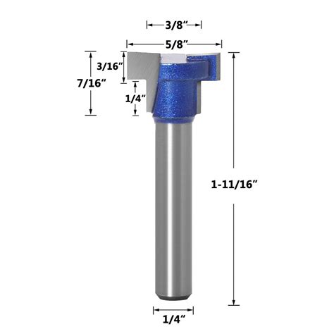 Snapklik Meihejia 1 4 Inch Shank T Slot Keyhole Router Bit Set