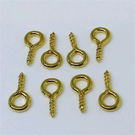 Mini Pitão Rosca 5x10mm Dourado 100pçs Shopee Brasil