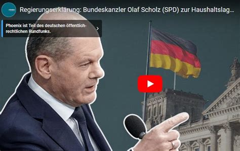 Livestream ab 10 00 Uhr Regierungserklärung von Bundeskanzler Olaf