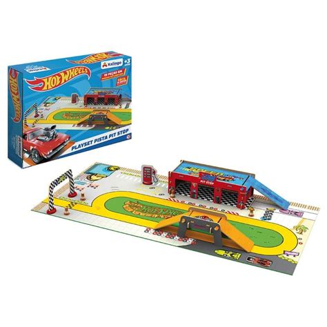 Brinquedo Playset Pit Stop Hot Wheels Xalingo