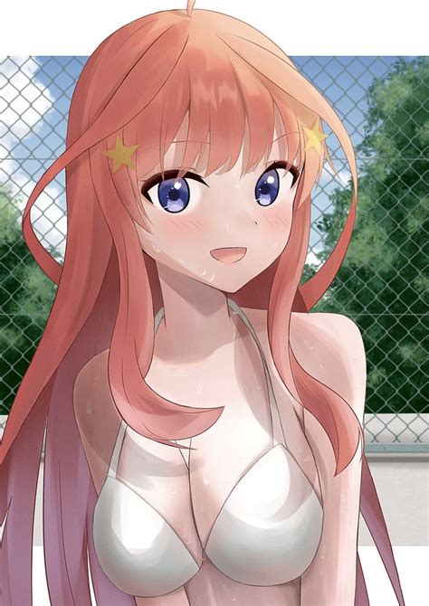 Anime Chicas Anime Toubun No Hanayome Nakano Itsuki Pelo Largo