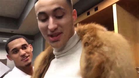 Kyle Kuzmas Funny Interview Coat Youtube