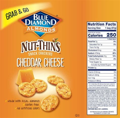 Nut Thins Cheddar Cheese Nutrition - Nutrition Pics