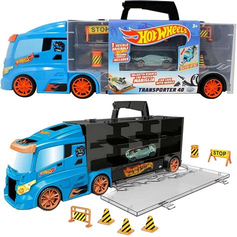 Hot Wheels Ci Ar Wka Transporter Na Aut Autko I Znaki Drogowe Hot Wheels Sklep Empik